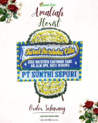 Papan Bunga Duka di Kamal